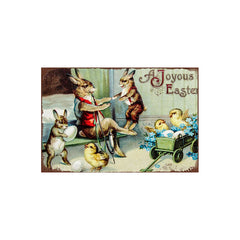 Rabbit Chicken Wall Painting Nursery Room Decoration