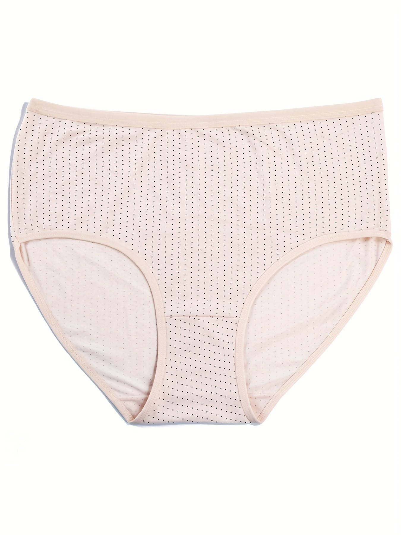 4 Pack Plus Size Panties Set Women's Plus Ultra Soft Pin Dot Print