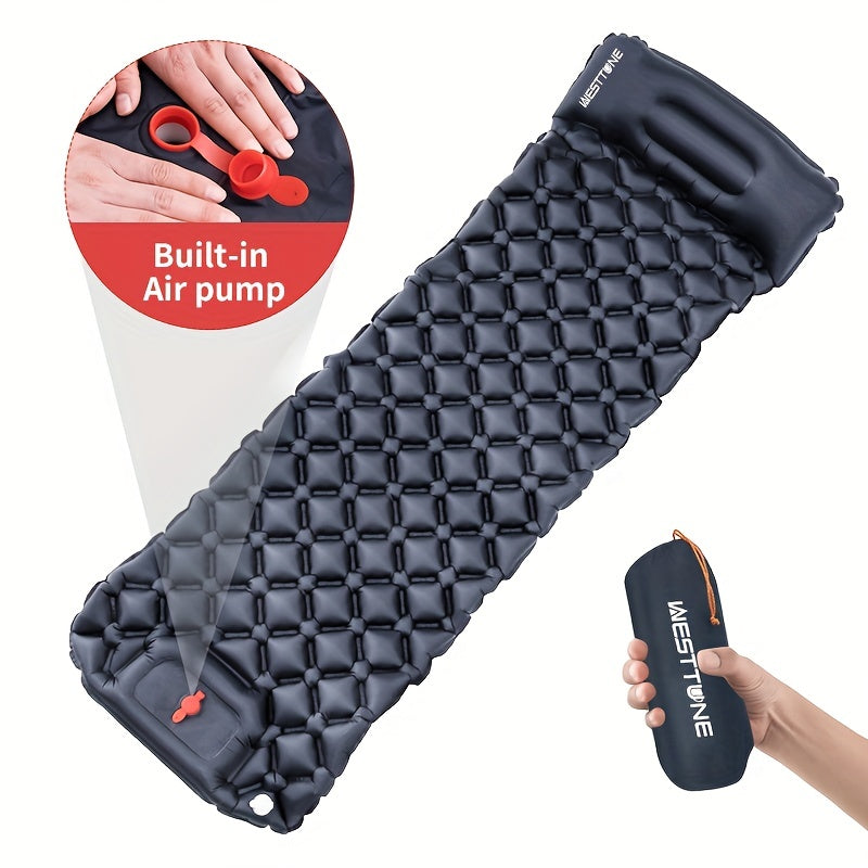 WESTTUNE Inflatable Mattress with Pillow for Hiking/Camping