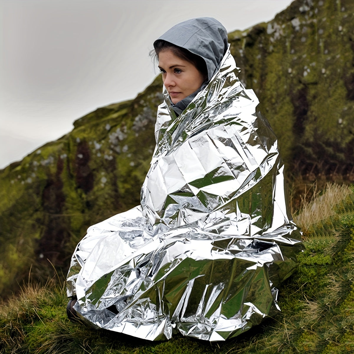 Portable Thickened Survival Blanket for Outdoor Camping
