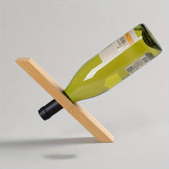 Bamboo Wine Rack Balance Display Home Kitchen Accessories
