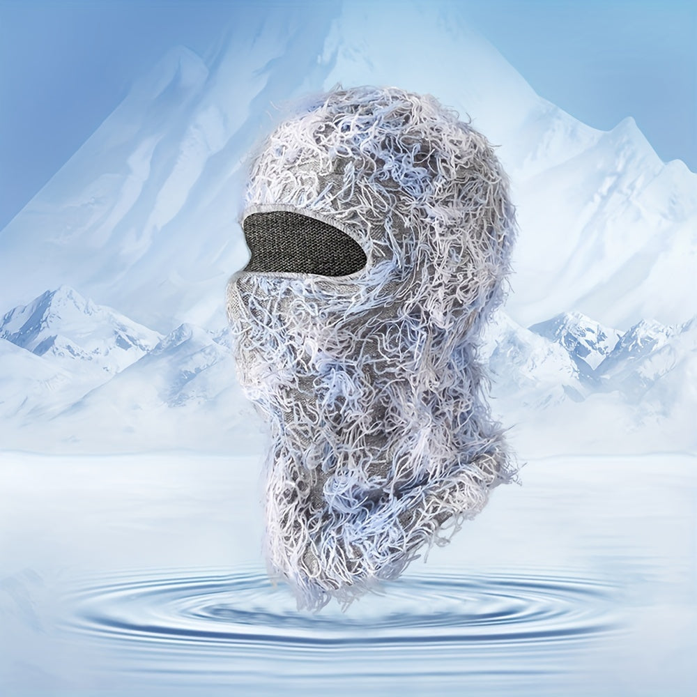 Windproof Knitted Balaclava Hat Full Face Mask for Winter Outdoor Sports