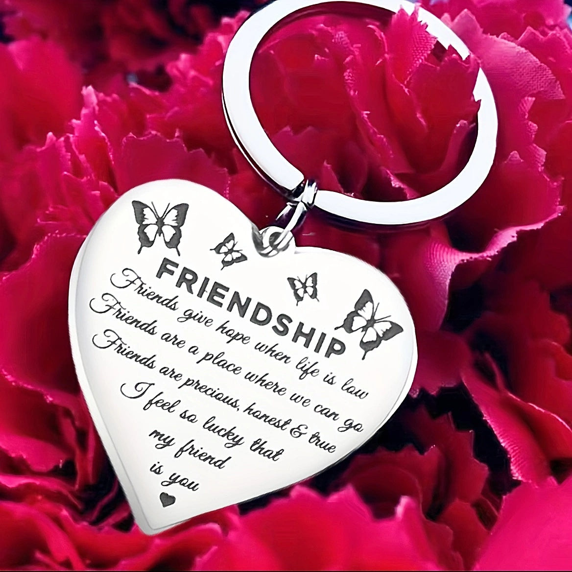 Letter Print Keychain Metal Key Ring Purse Handbag Car Charm Pendant
