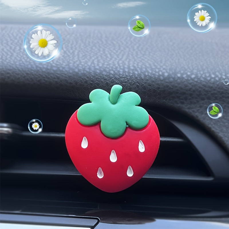 Strawberry Car Air Vent Aromatherapy Clip Freshener