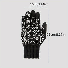Warm Knitted Touch Screen Gloves Windproof Motorcycle Gloves
