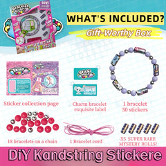 Sticker Bracelet with 100 Mini Stickers Mystery Reveal Roll