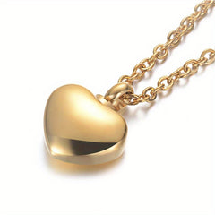 Heart Locket Urn Necklace Stainless Steel Cremation Jewelry for Women