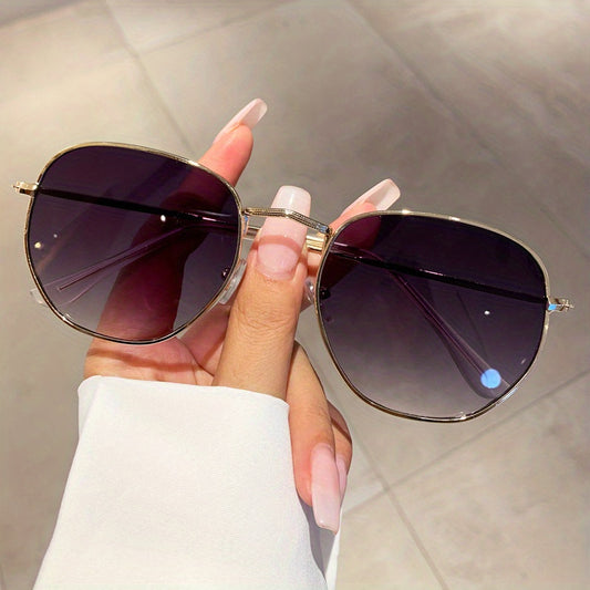 Geometric Metal Sunglasses UV400 Sun Shades for Travel