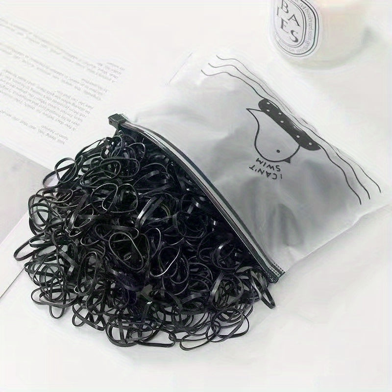 3000pcs Infant Girls Disposable Hair Ties Rubber Bands