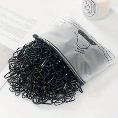 3000pcs Infant Girls Disposable Hair Ties Rubber Bands