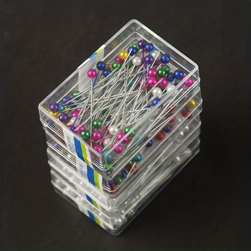 Boxed Pearlescent Positioning Needle 100 Pins