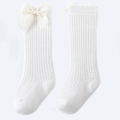 Cozy and Breathable Baby Bow Socks