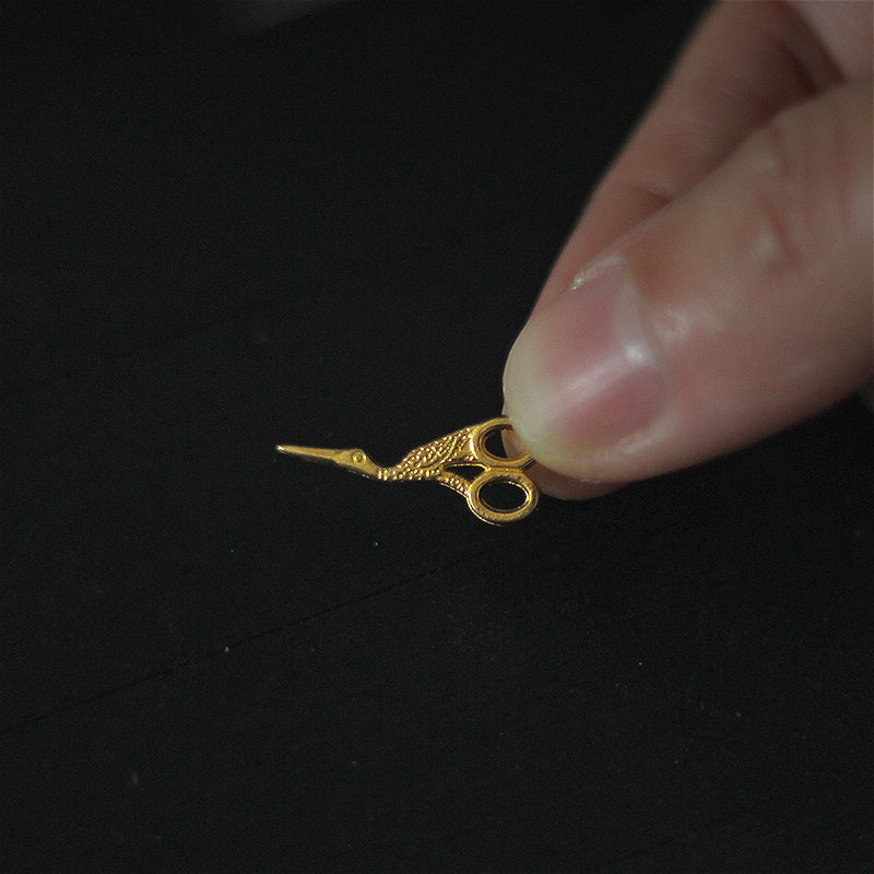 Vintage Scissors Mini Dollhouse Accessory Retro Style Crafting Tool