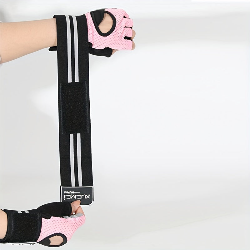 Adjustable Sport Training Gloves - Half Finger Anti Slip Gloves