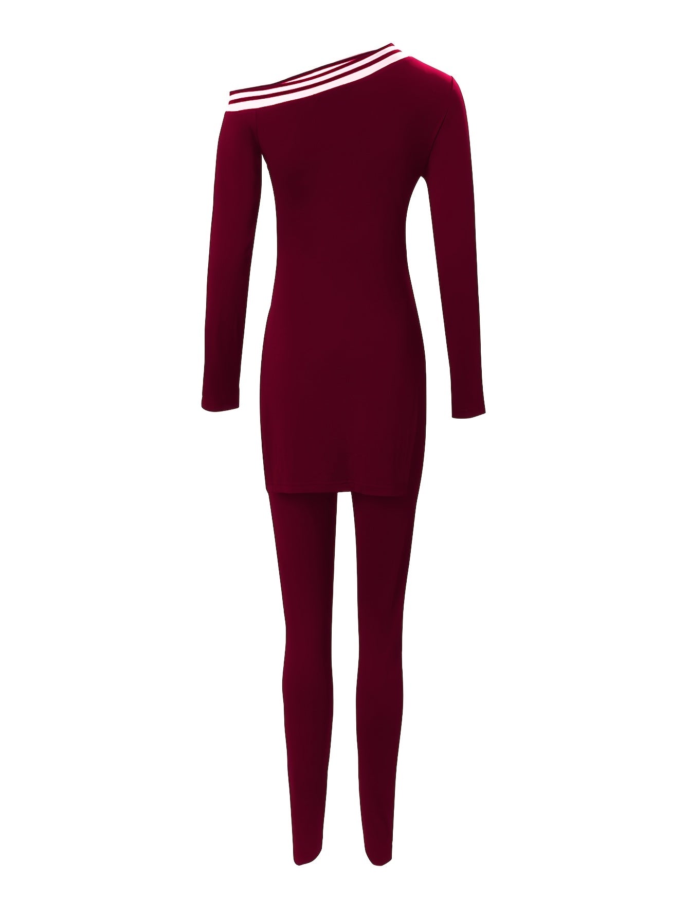 Off Shoulder Asymmetrical Pantsuits Two Piece Set