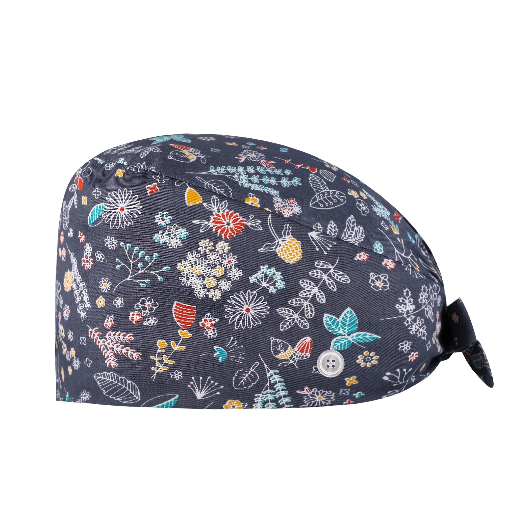 Cotton Nurse Cap with Sweatband - Adjustable Unisex Working Hat