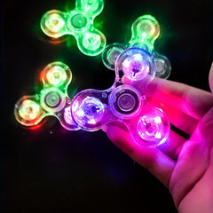 LED Hand Spinner Glow in the Dark Fingertip Gyroscope Toy