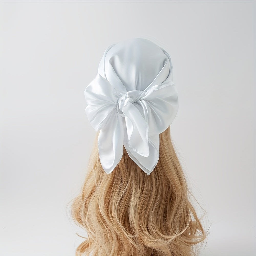 Satin Square Scarf Classic Casual Shawl Women Head Wrap Bandana