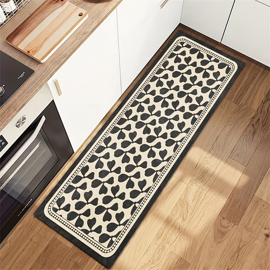 Boho Style Washable Rug Crystal Velvet Floor Mat