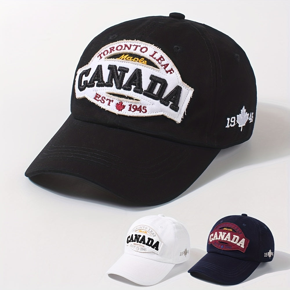 CANADA Maple Leaf Baseball Cap Embroidery Unisex Cotton Dad Hats