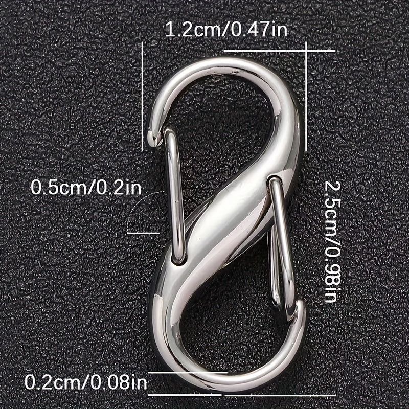 10pcs Chain Strap Bag Adjustable Metal Buckles Chain Links Tiny Clip For Bag