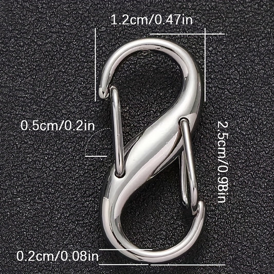 10pcs Chain Strap Bag Adjustable Metal Buckles Chain Links Tiny Clip For Bag