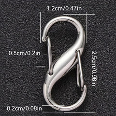 10pcs Chain Strap Bag Adjustable Metal Buckles Chain Links Tiny Clip For Bag