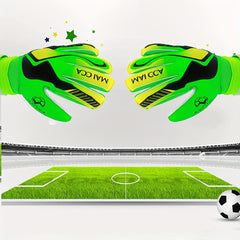 Soccer Goalie Gloves Strong Grip Green