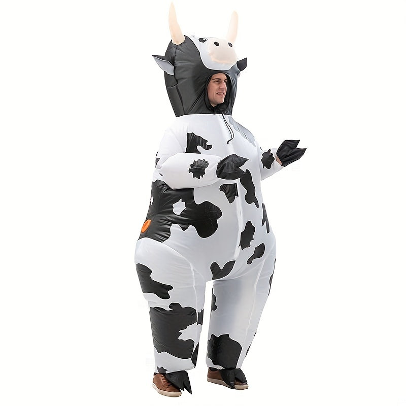Inflatable Cow Costume Set - Perfect for Parties, Halloween, Stage Performances