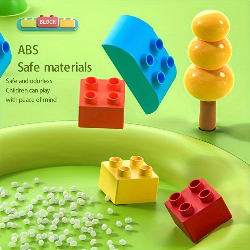 68pcs Building Blocks Train Set Creative Educational Toy Gift
