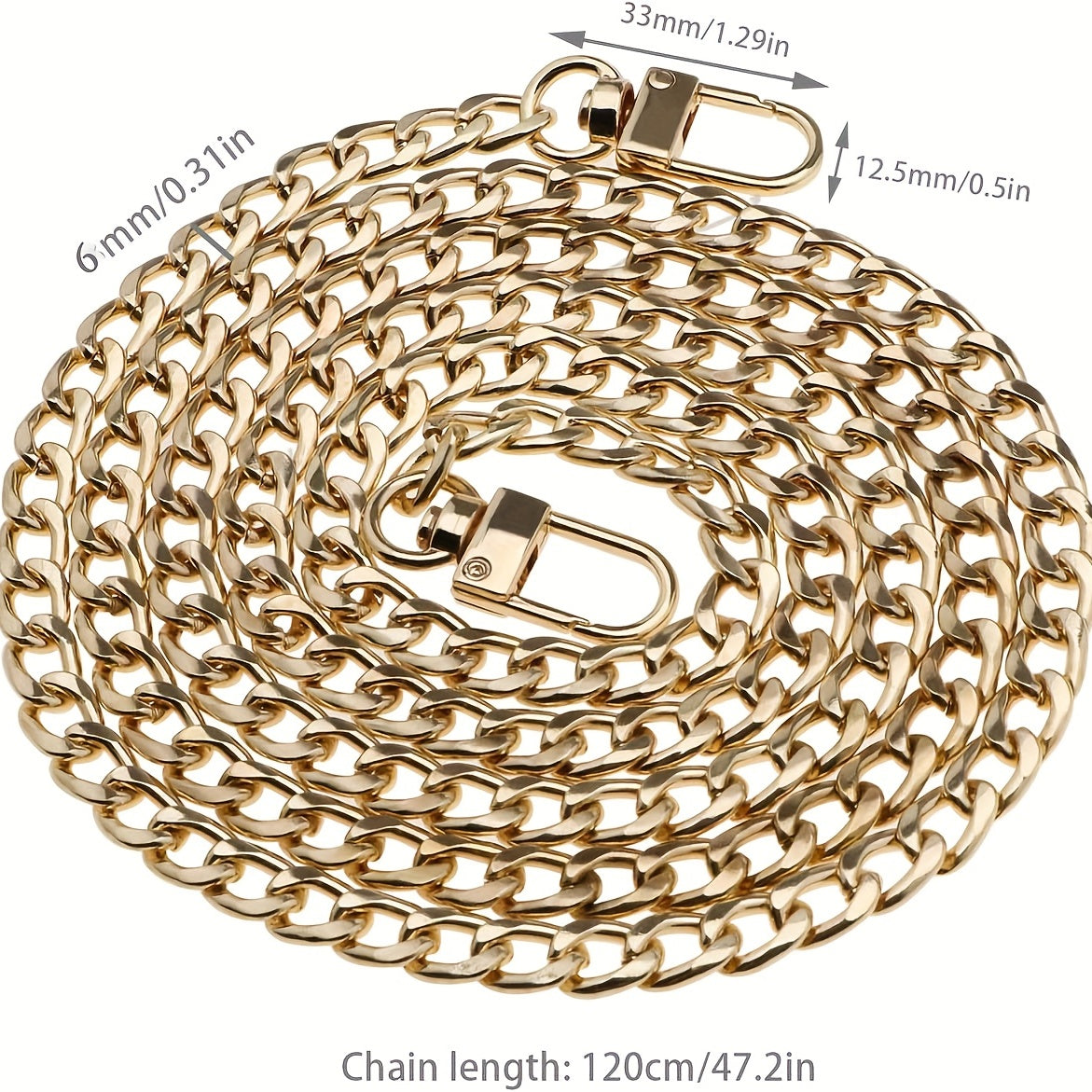Metal Chain Watch Strap Mobile Phone Replacement Necklace Shoulder Strap