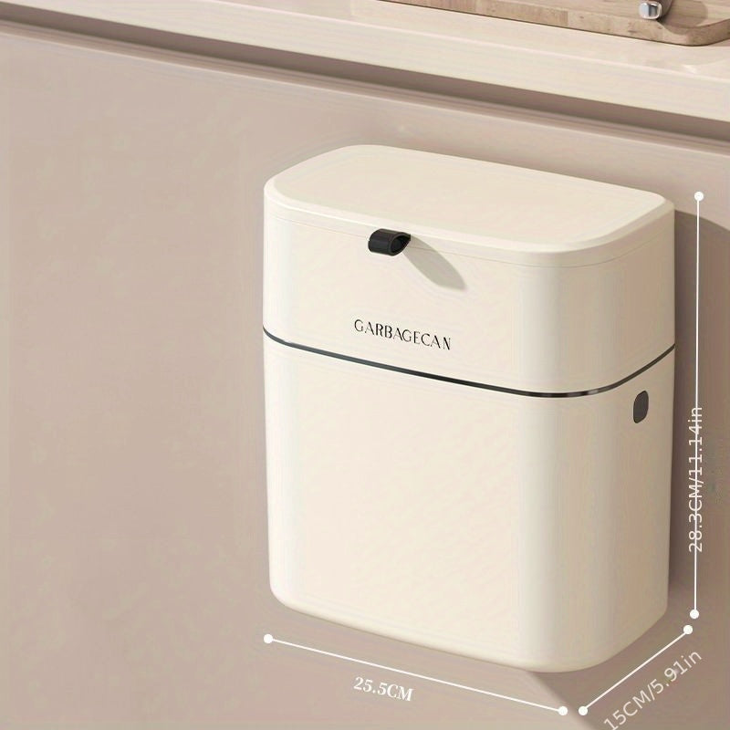 Large Capacity Wall Mounted Trash Can Convenient Household Wastebasket