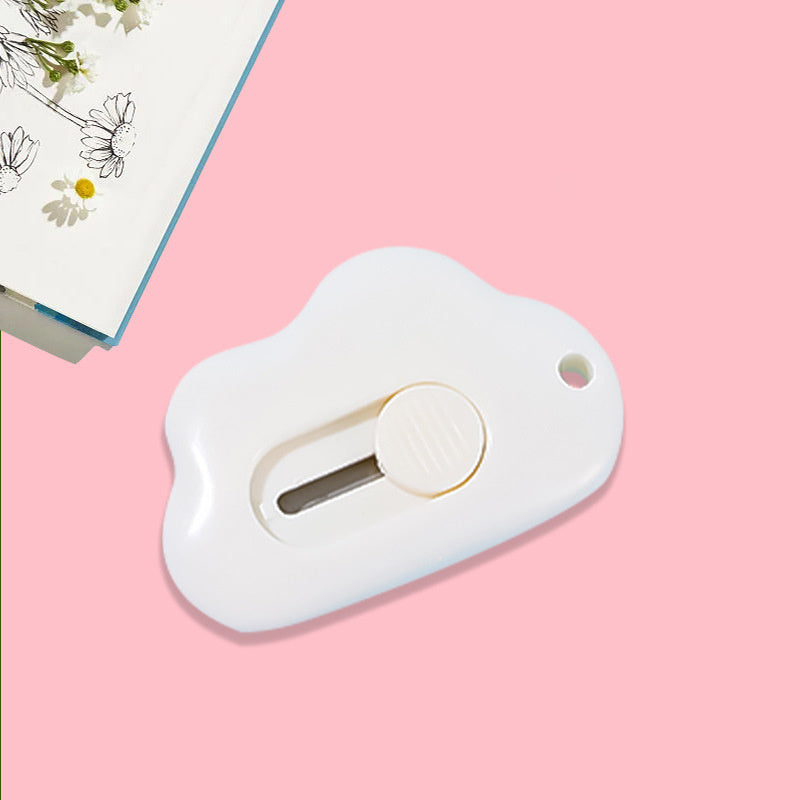 Cloud Cat Mini Retractable Utility Knife for DIY Crafts and Letter Opening