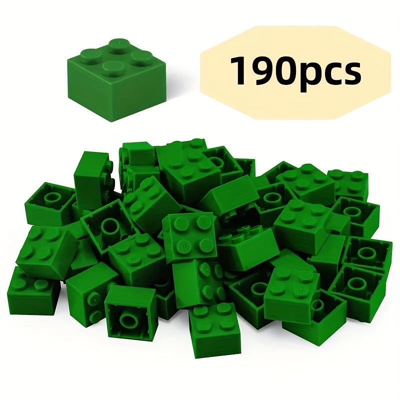 190pcs 2X2 High Brick Small Particle Building Blocks