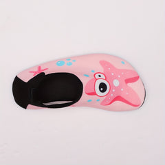Girls' Cartoon Starfish Water Shoes, Quick Dry Non Slip Soft Socks