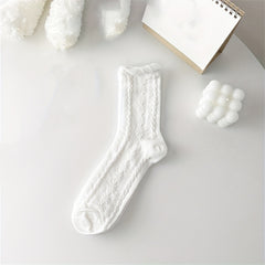 6 Pairs Mid Tube Socks Soft & Comfy Women's Stockings