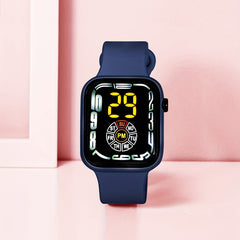 LED Small Square Children's Sports Watch