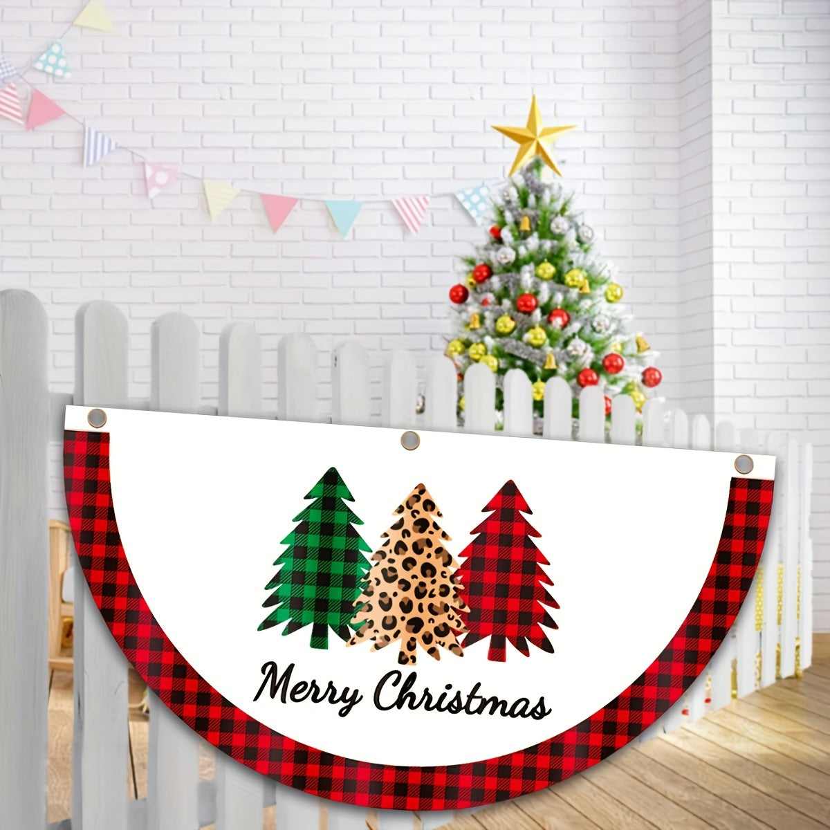 Christmas Outdoor Hanging Flag Cartoon Digital Printing Scene Decoration