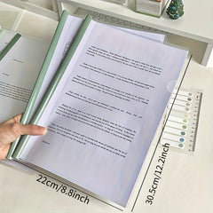 Green Gradient A4 Folder, 100 Sheets Capacity