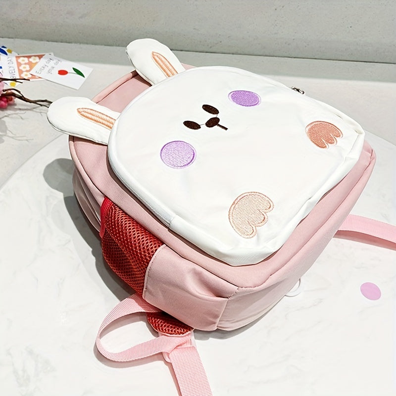 Kids Rabbit Embroidery Backpack Lightweight Bag