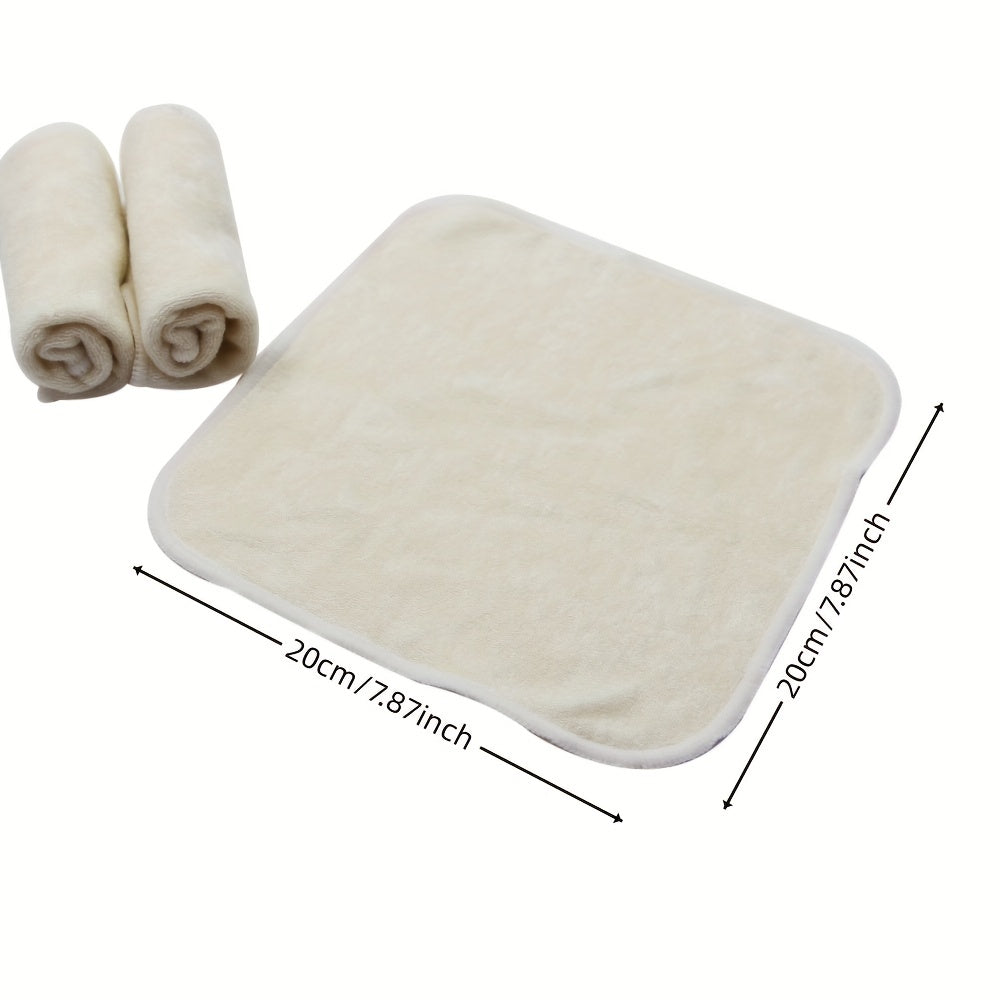 3pcs Bamboo Baby Bath Face Towels Soft Infant Washcloths