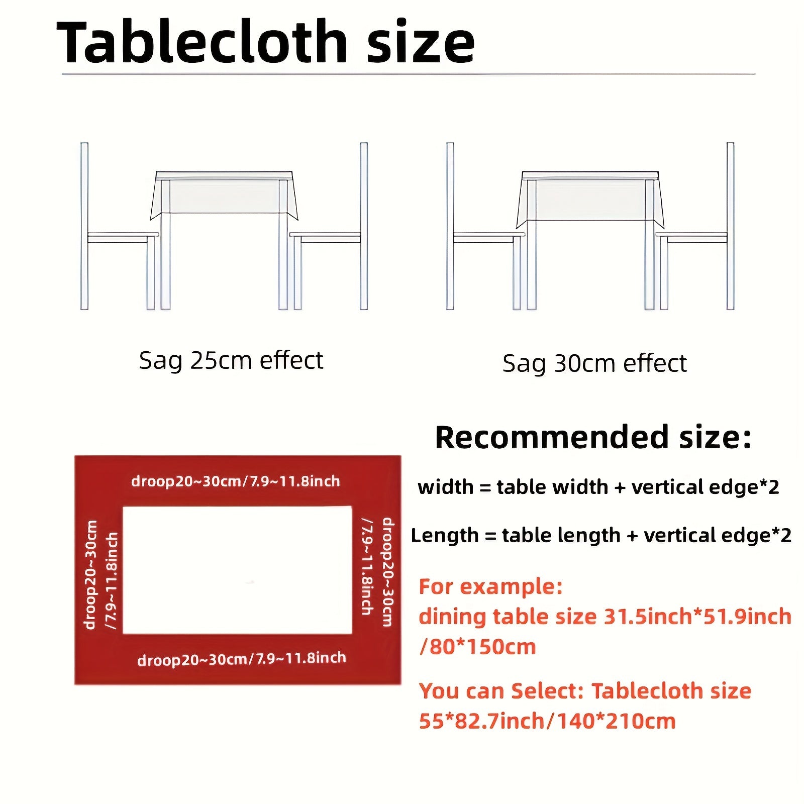 Polyester Merry Christmas Tablecloth Santa Pattern Cover Holiday Decoration