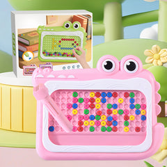 Kids' Crocodile Magnetic Drawing Board Puzzle Chessboard