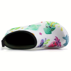 Octopus Print Water Shoes Lightweight Swim Shoes for Summer Fun