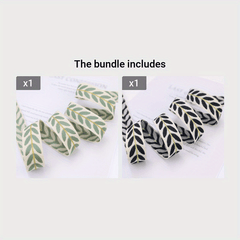 2 Yards Embroidery Ribbon Leaf Trim Sewing DIY Crafts Gift Packaging