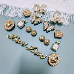 16pcs Butterfly & Flowers Shoe Charms For Clogs Garden Shoes DIY Accessories