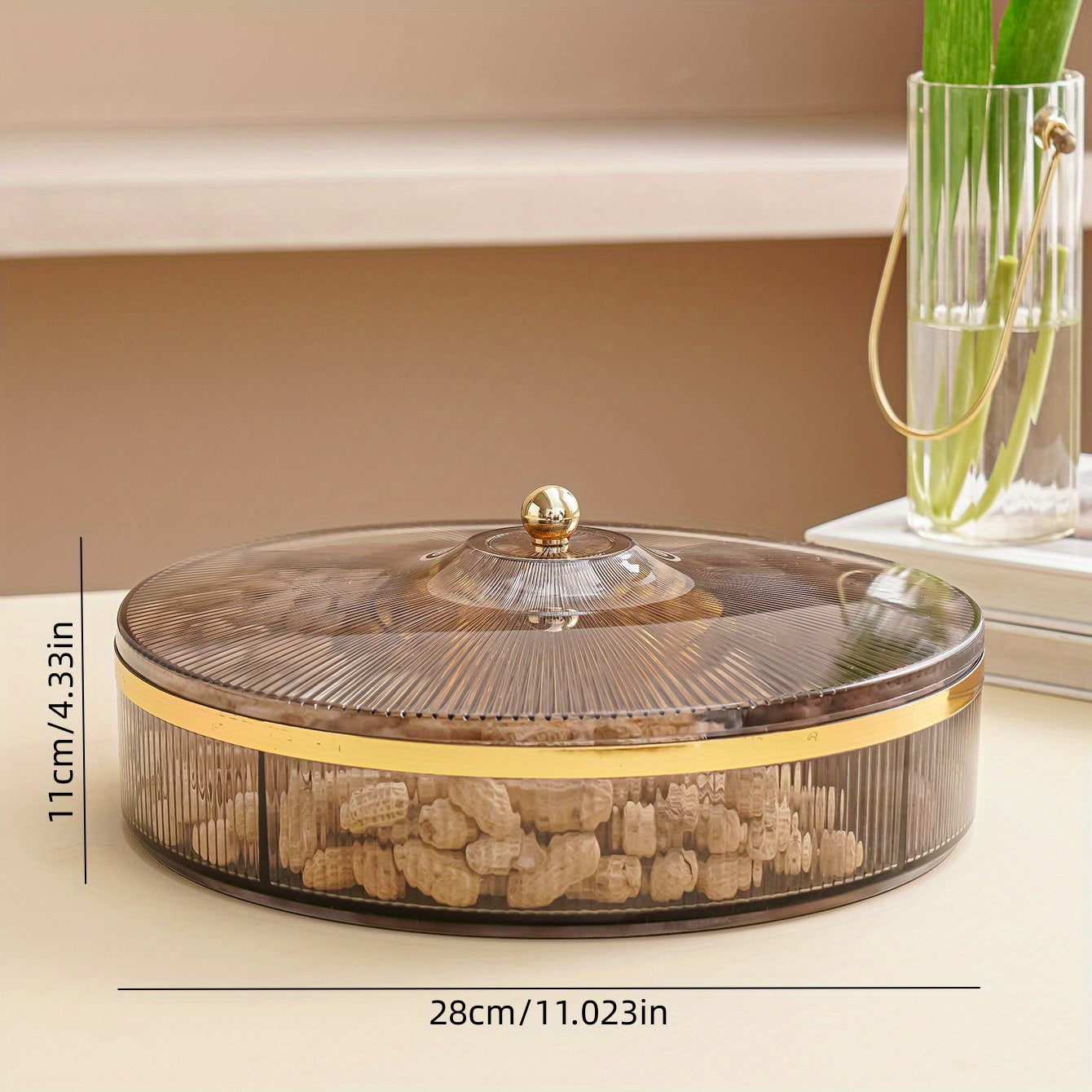Golden Candy Server Snack Storage Box For Wedding Party