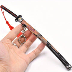 Blood Sea Weapon Model Swordfighter MetalKnife Backpack Keychain