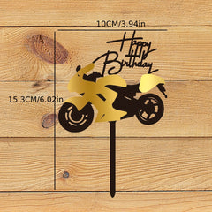 Motorcycle and Car Cake Toppers DIY Decor