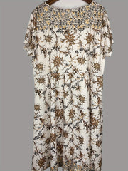 Floral Print Casual Dress Short Sleeve